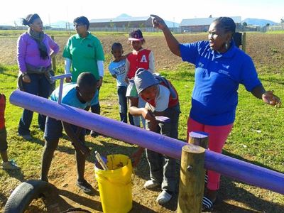 Youth help to maintain play parks